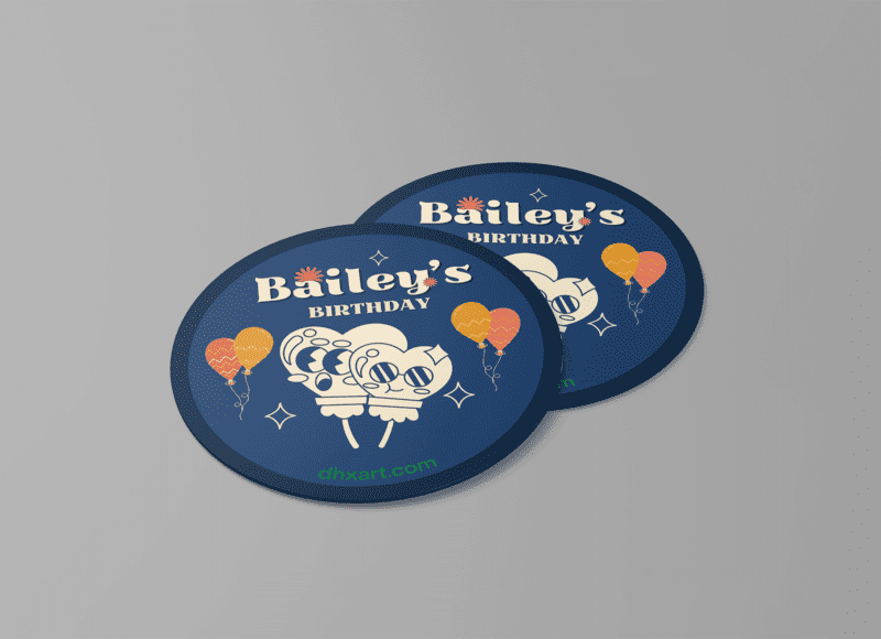 Custom Circle Shape Stickers, create your very own stickers from scratch