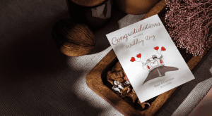 Metallic foil Congratulations On Your Wedding Day Cards dhxart.com