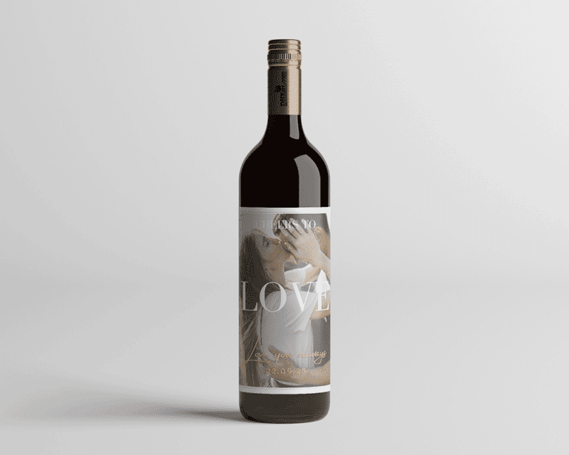 Personalised wine stickers Full Photo, Any text.