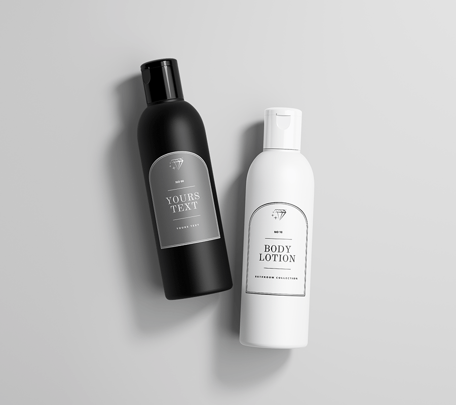 Waterproof Bathroom Bottle Labels, Personalised pump bottle, Cosmetic packaging labels