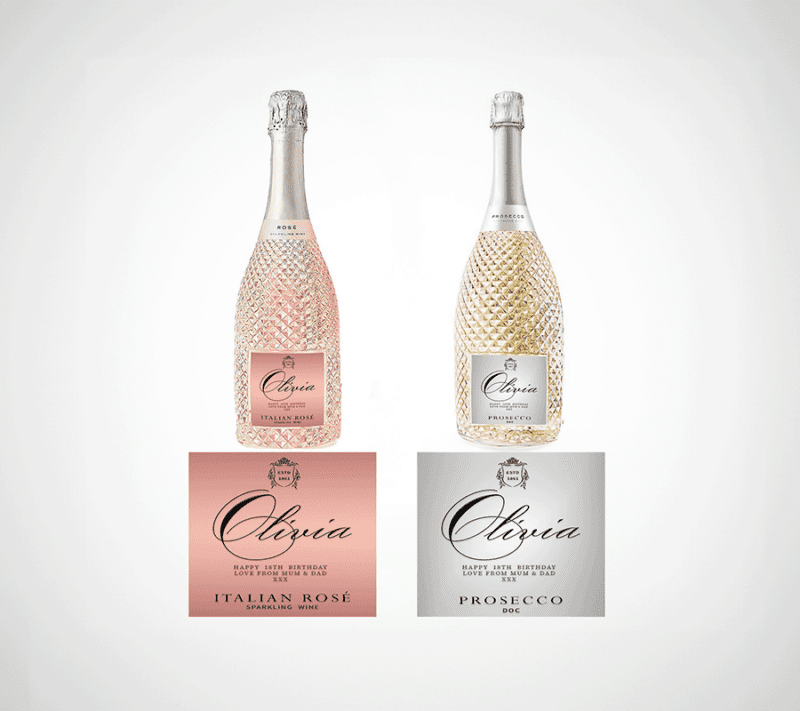 Custom Prosecco Champagne Bottle Label