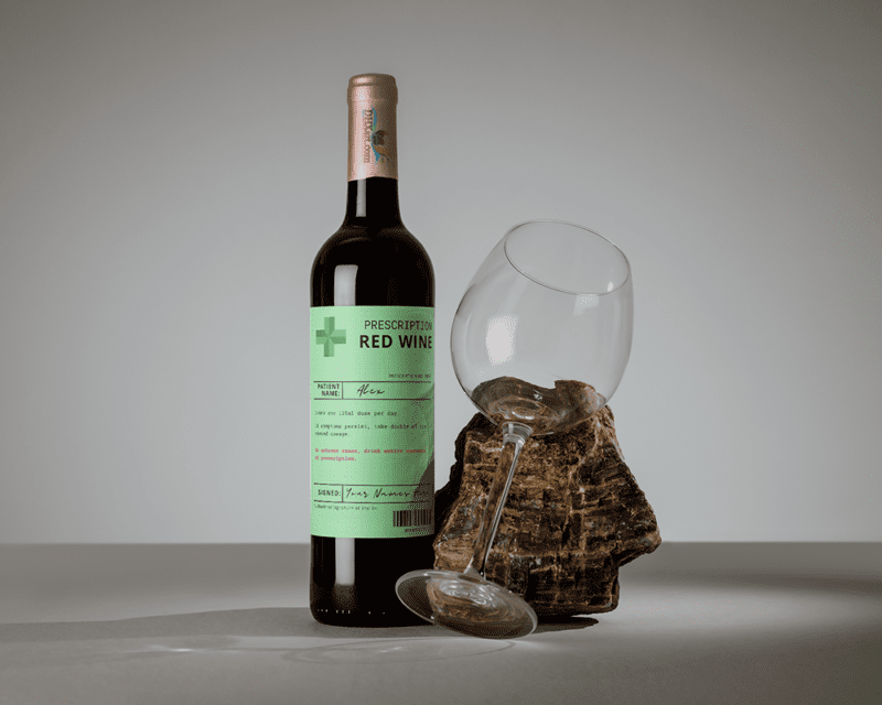 Personalised Prescription Wine Bottle Labels