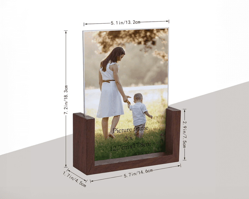 Double-sided Rustic Photo Frame 5x7 Inch