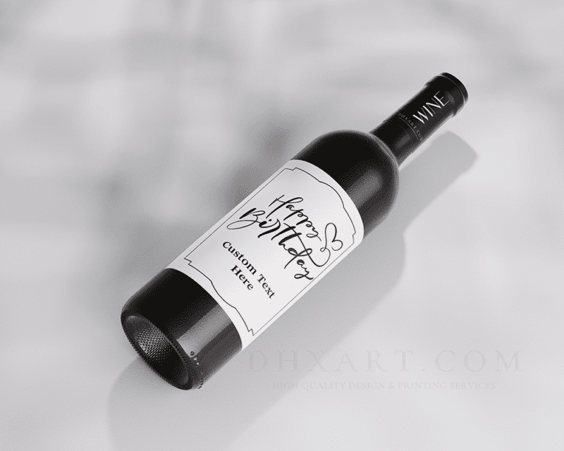 Custom Birthday Bottle Labels