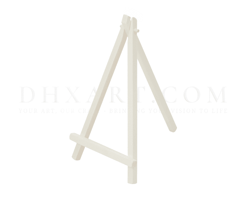 Small Handmade White Wooden Tabletop Easels
