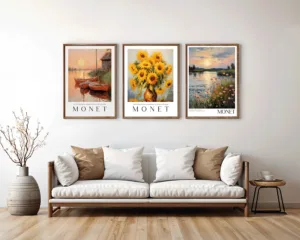 Claude Monet Exhibition Poster Print