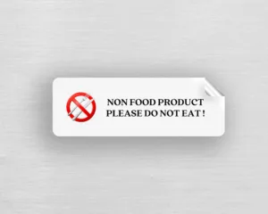 Please Do Not Eat, Non-Food Product Warning, Safety Labels