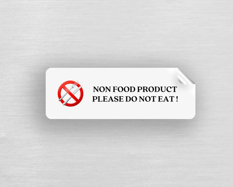 Please Do Not Eat, Non-Food Product Warning, Safety Labels
