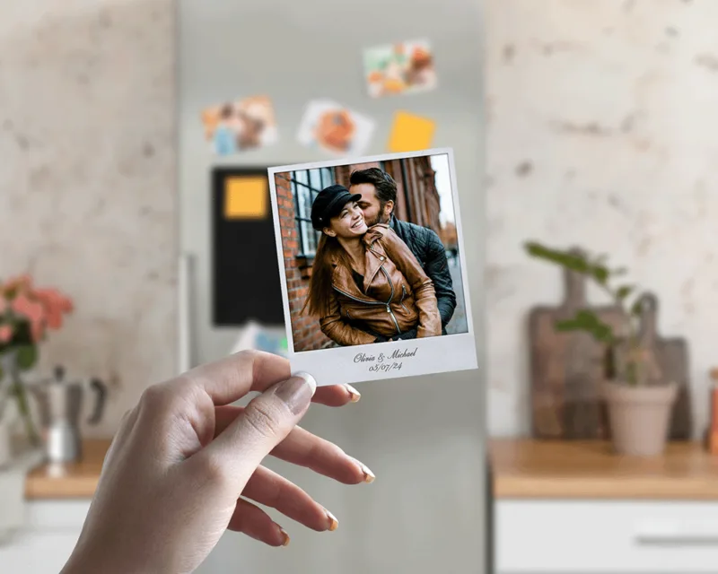 Polaroid Style Custom Photo Fridge Magnets