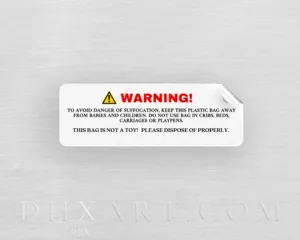 Plastic Bag Suffocation Warning Labels