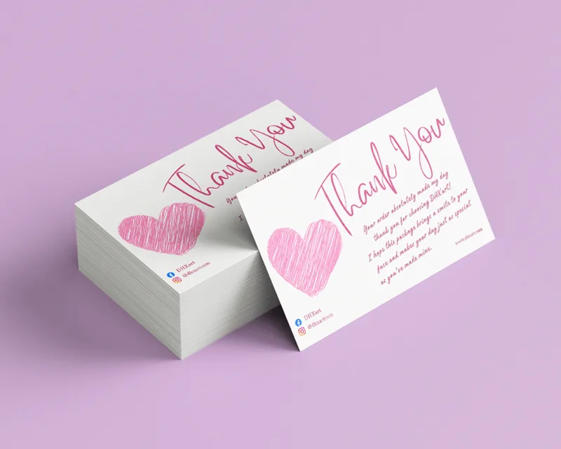 Handwritten Thank You Card – Small Business Packaging Insert