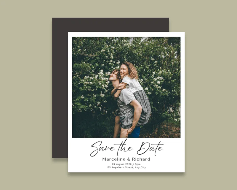 Save the Date Photo Magnets – Custom Wedding Invitation