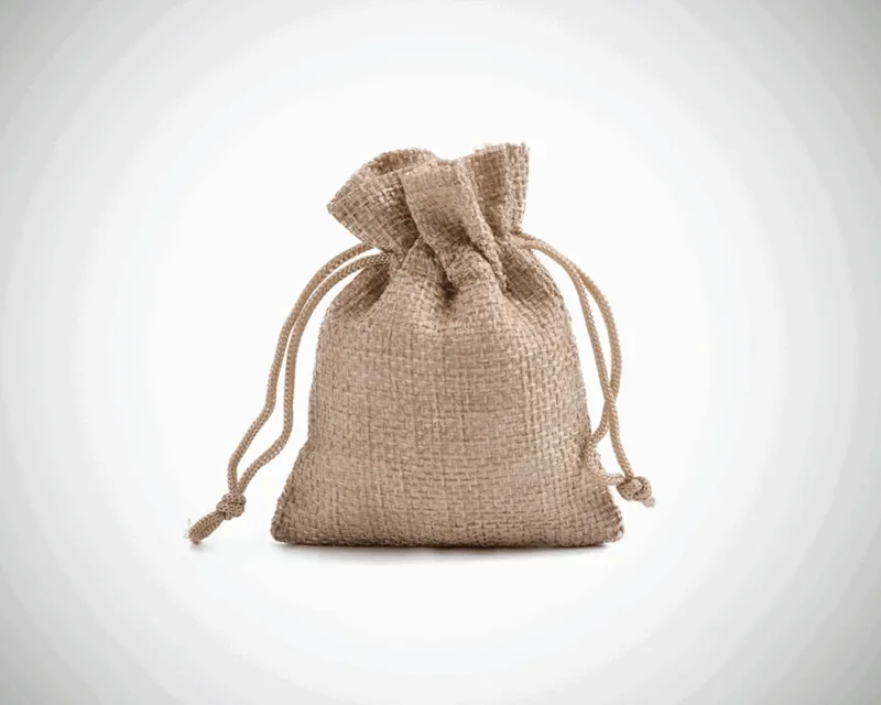 Jute Drawstring Pouches 8x10cm